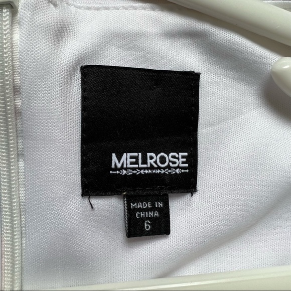 Melrose floral pencil dress sz 6 - stretchy wedding baby shower scuba DONATED - Picture 5 of 8